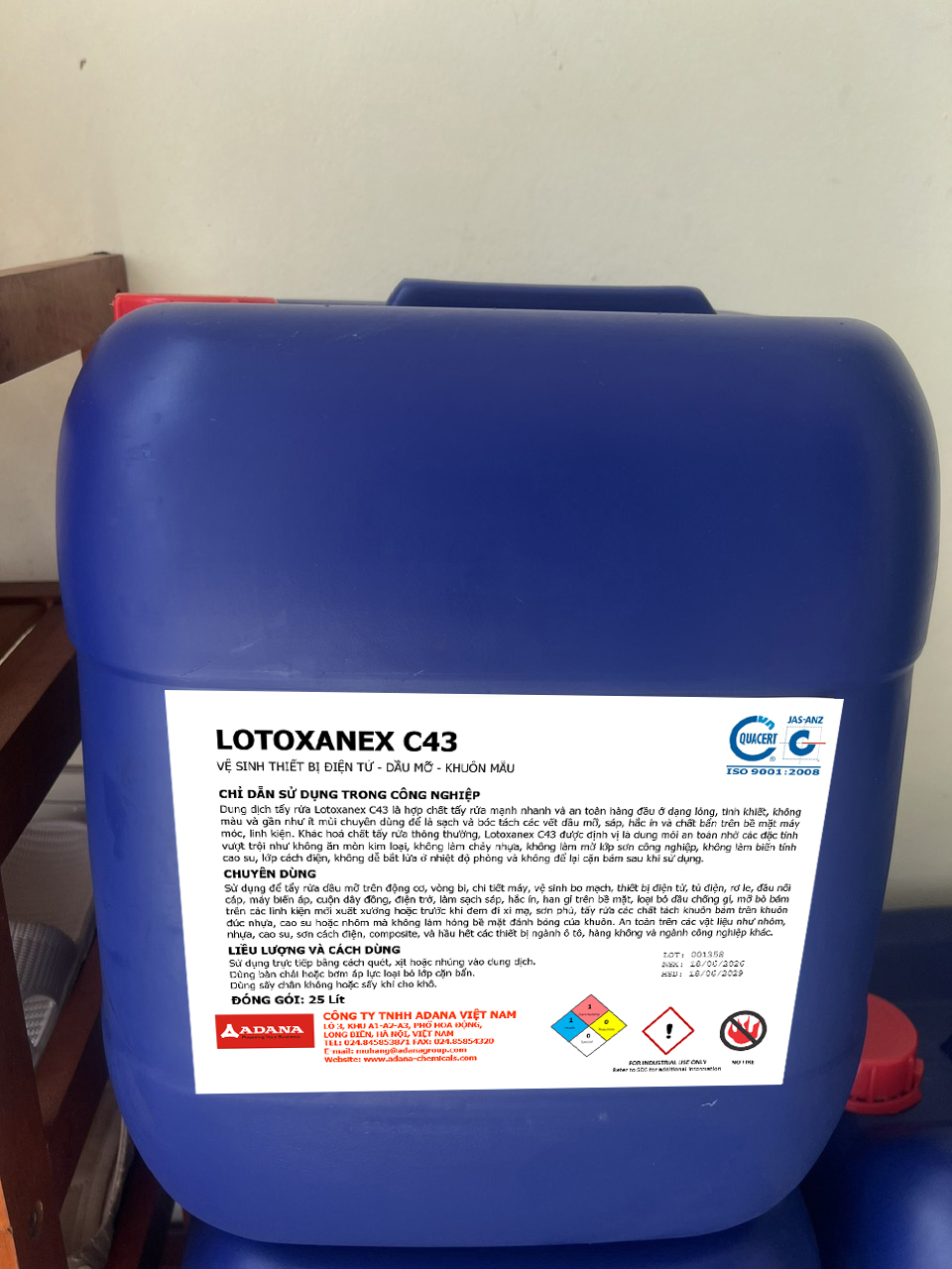 Dung dịch tẩy rửa Lotoxanex C43